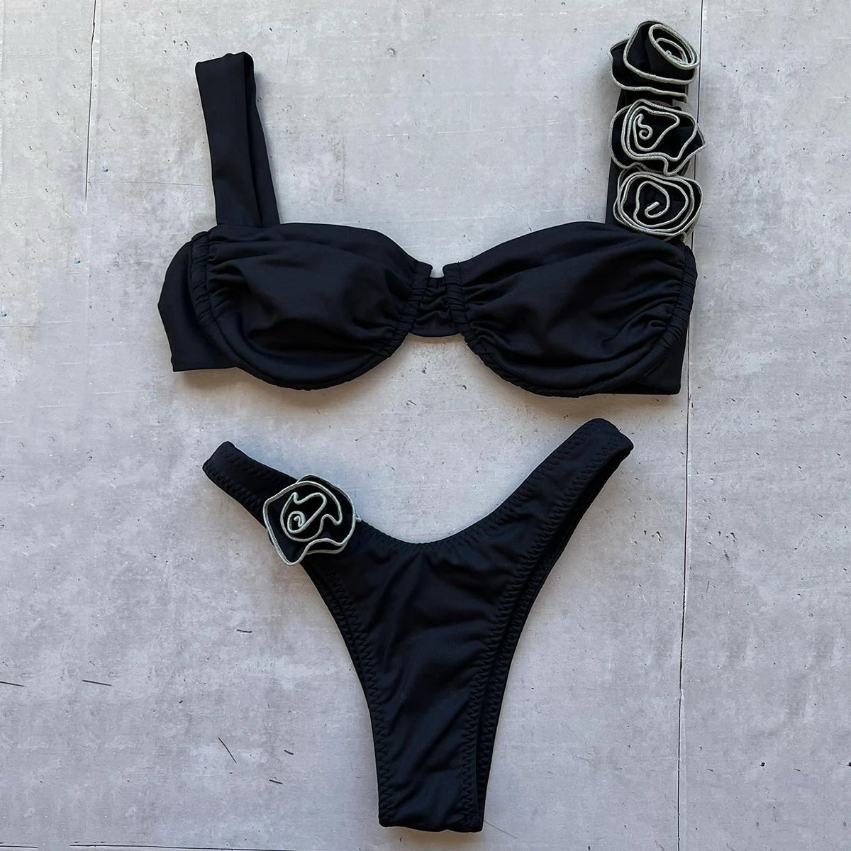 Push-Up Flower Bikini Set 2025