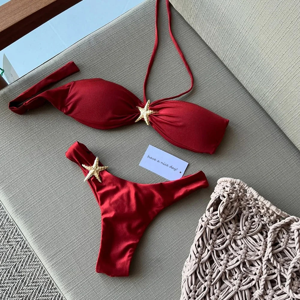 Tomara Bikini with Star Detail - Elegance and Sophistication ⭐️