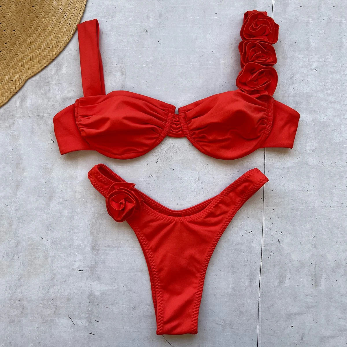 Push-Up Flower Bikini Set 2025