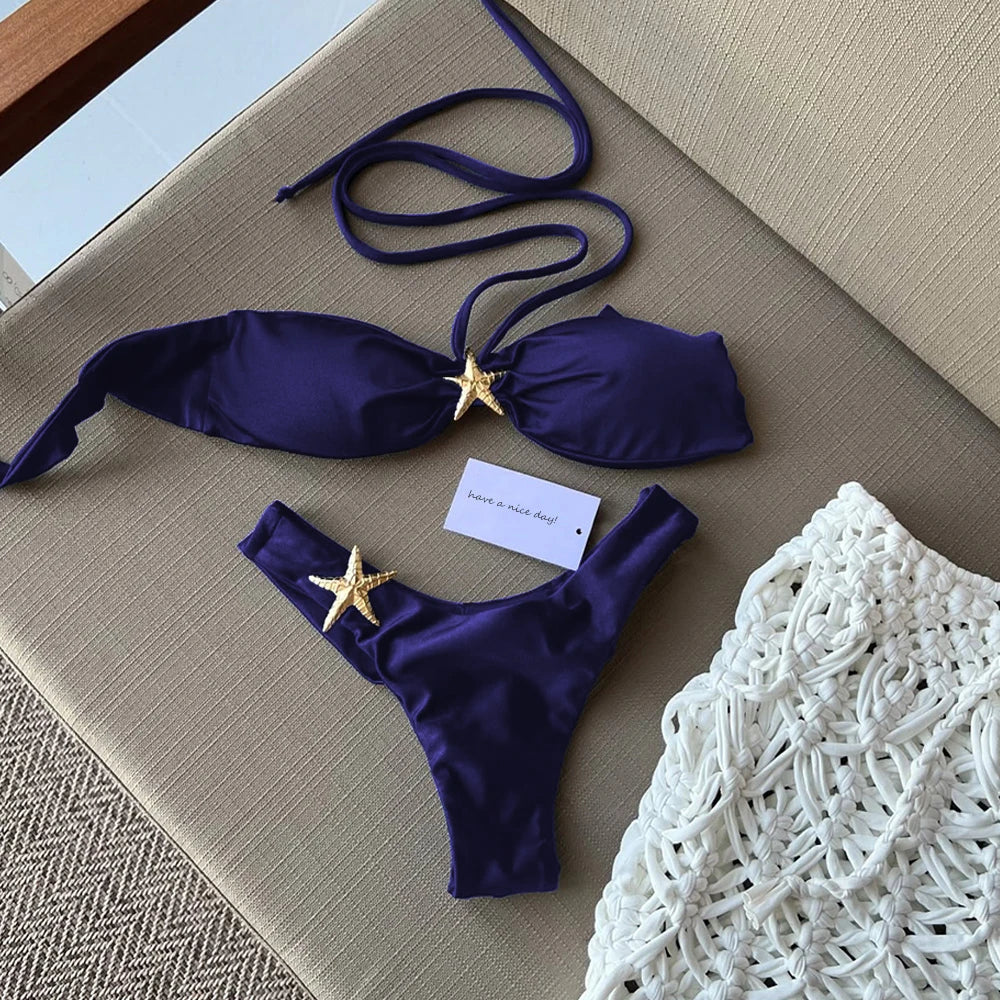 Tomara Bikini with Star Detail - Elegance and Sophistication ⭐️